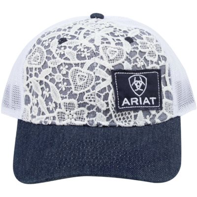 CASQUETTE ARIAT NAVY DENTEL BLANC