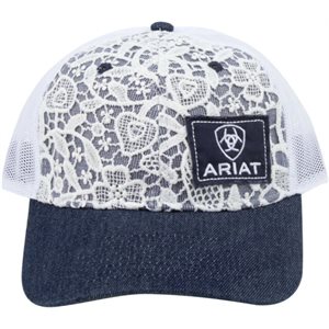 ARIAT CAP NAVY WHITE LACE