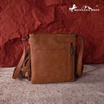 MONTANA WEST CONCEALED CARRY PURSE FEATHER COLLECTION BROWN