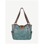 MONTANA WEST CUT-OUT COLLECTION PURSE TURQUOISE / BROWN