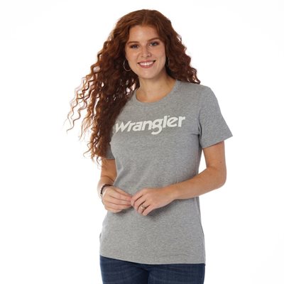 T-SHIRT WRANGLER FEMME GRIS SMALL